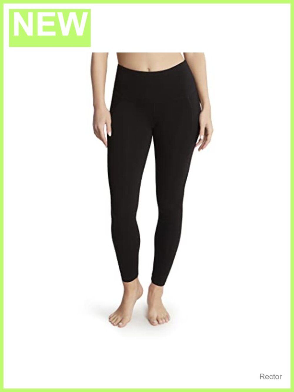 Cotton Stretch Ankle Legging Side Pockets Moisture Wicking